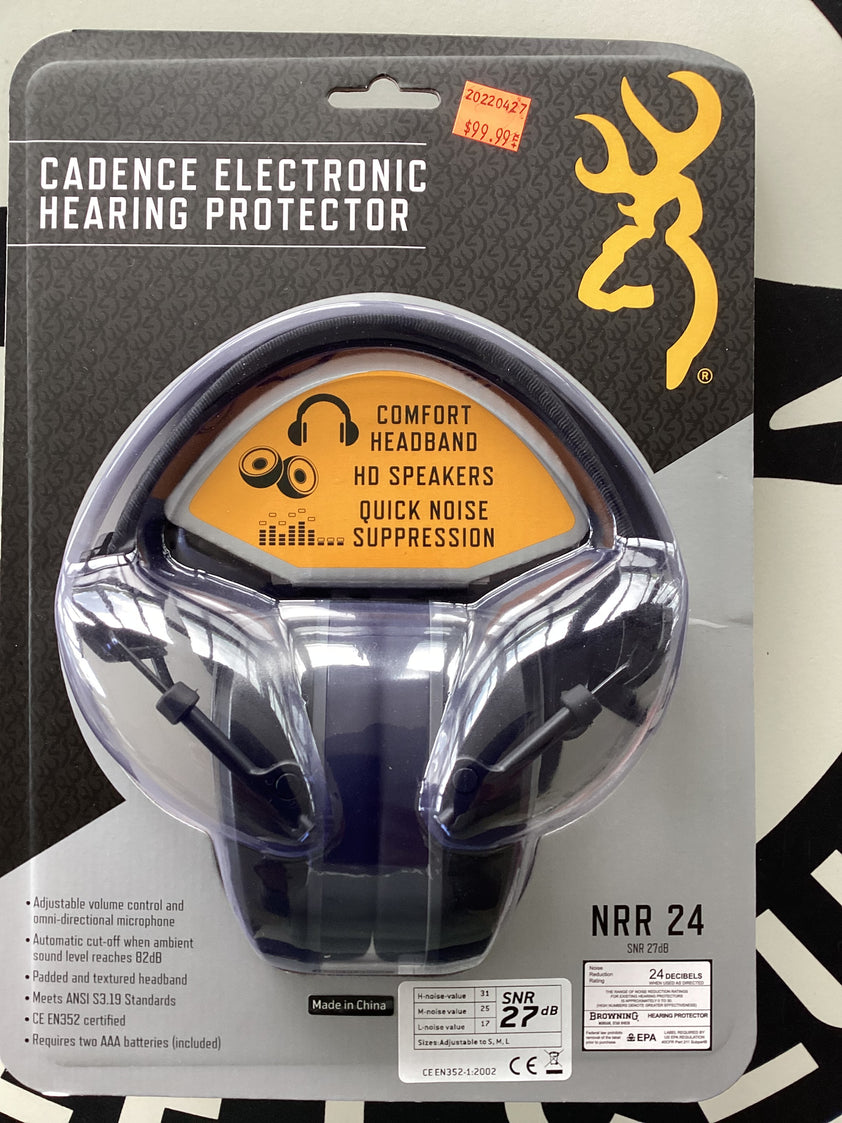Browning Cadence Electronic Hearing Protector Montreal Skeet Club